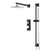 Artos PS137N Otella Thermostatic Shower Trim Kit with Hand Shower on Slide Bar