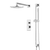 Artos PS137N Otella Thermostatic Shower Trim Kit with Hand Shower on Slide Bar