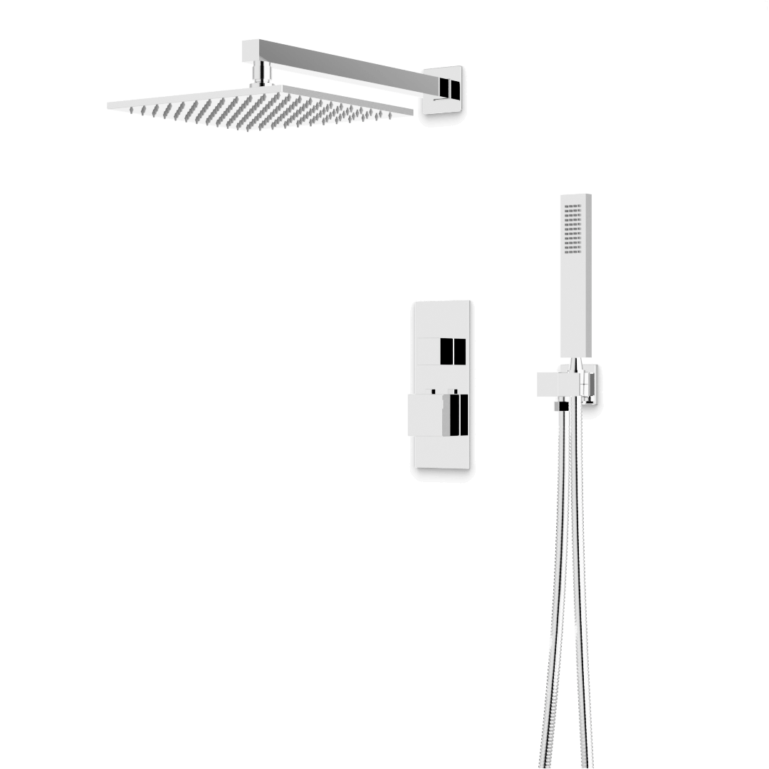 Artos PS139N Edge Thermostatic Shower Trim Kit with Hand Shower