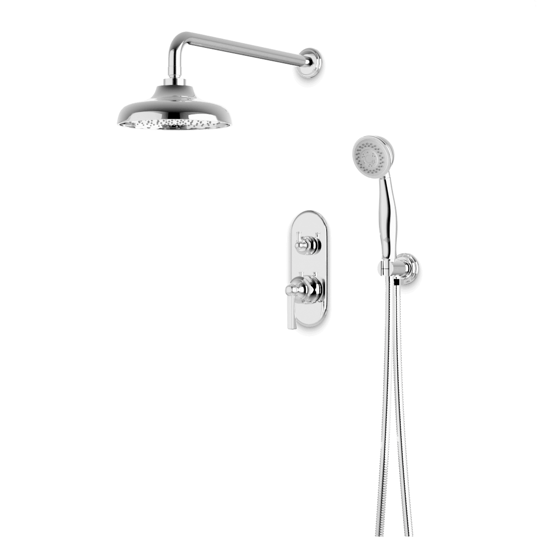 Artos PS140CL Classic Thermostatic Shower Trim Kit with Hand Shower