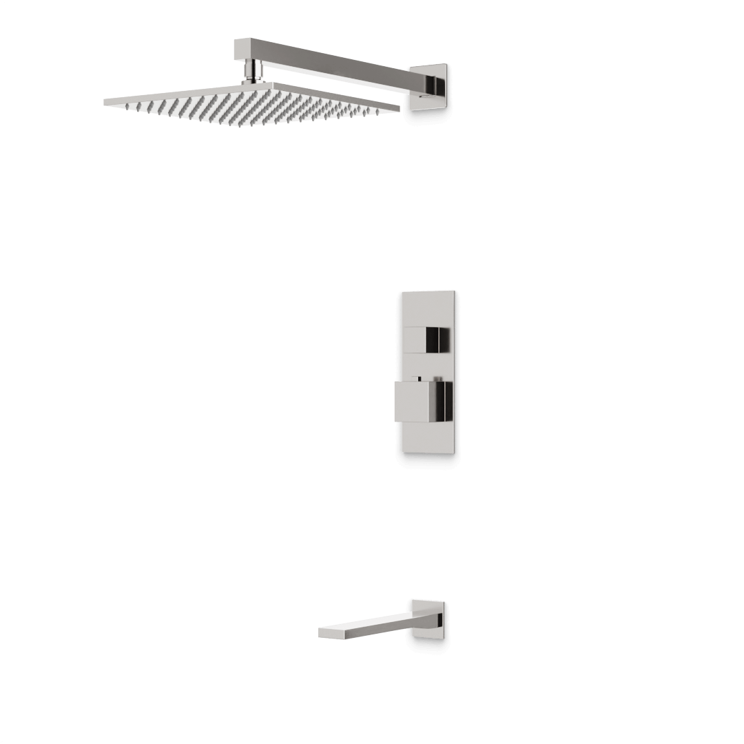 Artos PS143N Edge Thermostatic Shower Trim Kit with Tub Filler