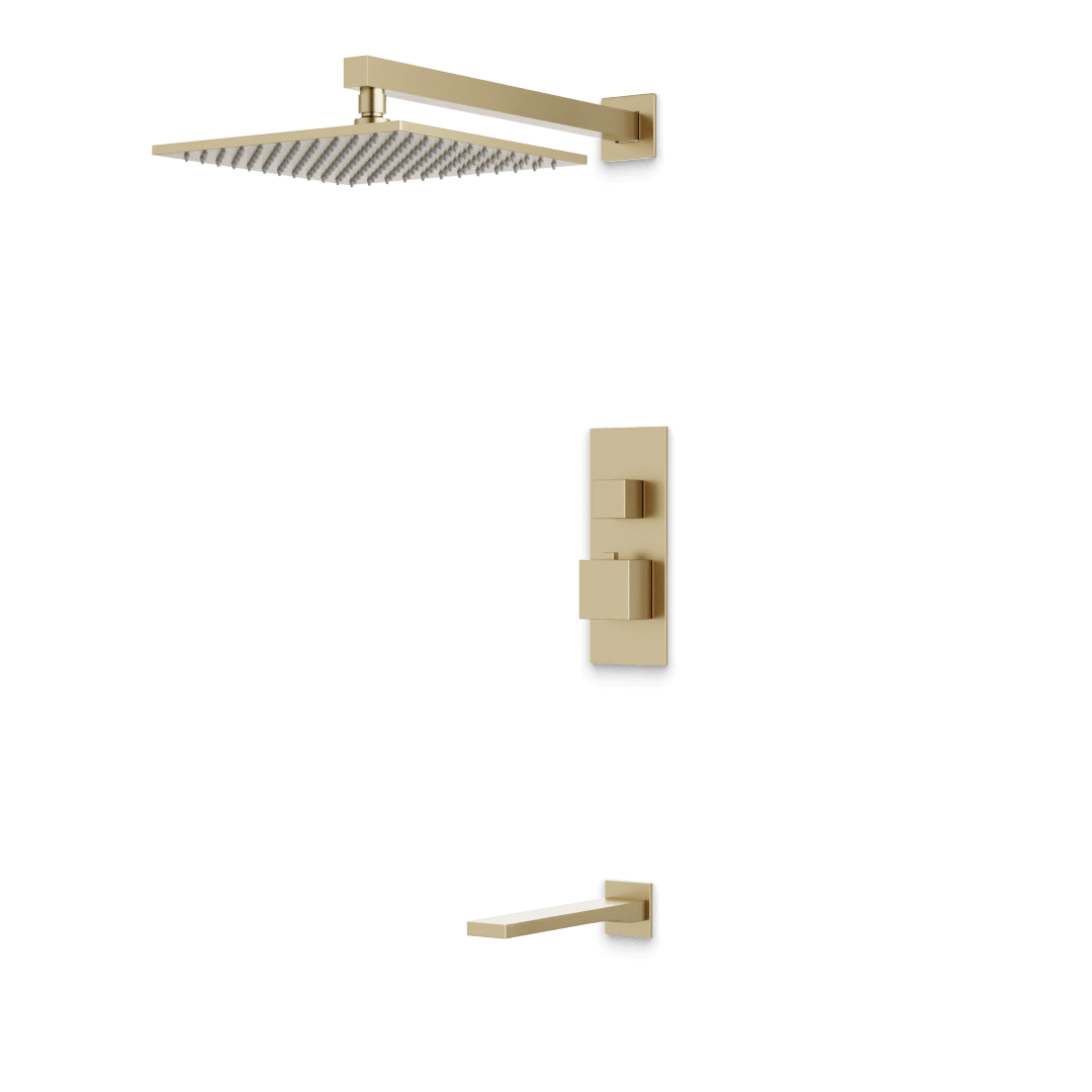 Artos PS143N Edge Thermostatic Shower Trim Kit with Tub Filler