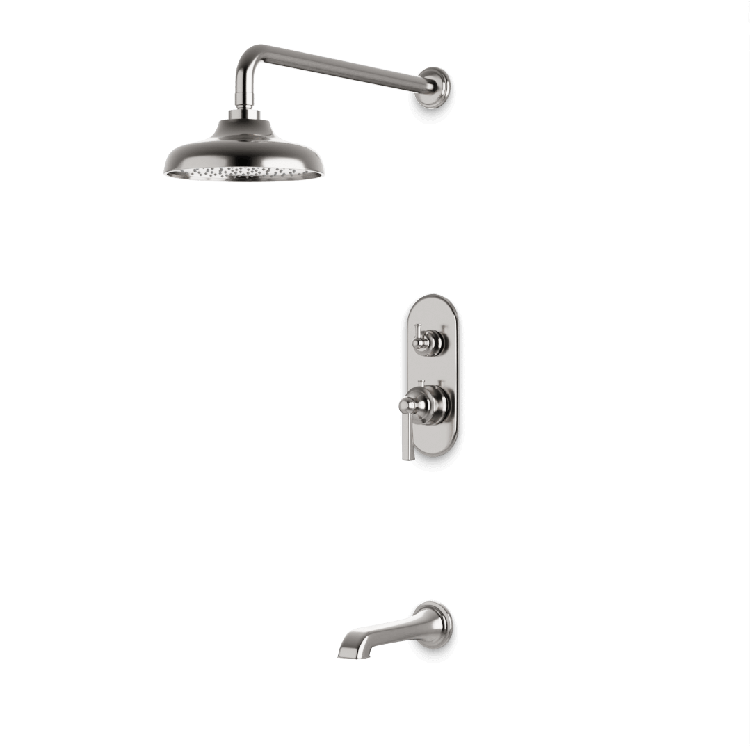 Artos PS144CL Classic Thermostatic Shower Trim Kit with Tub Filler