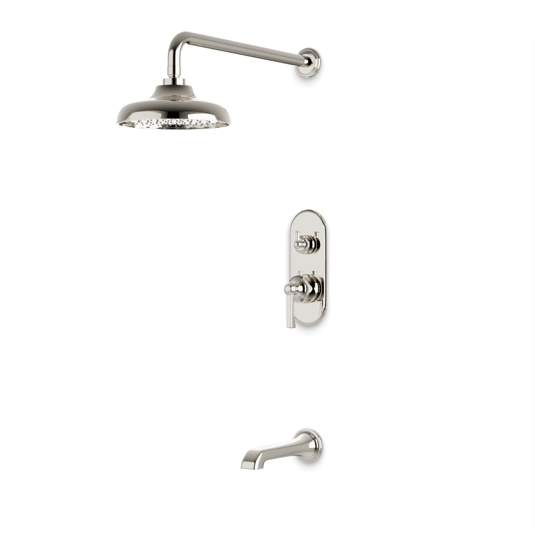 Artos PS144CL Classic Thermostatic Shower Trim Kit with Tub Filler