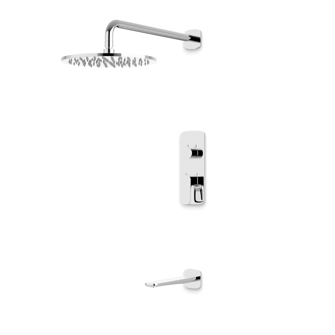 Artos PS144TR Harmony Thermostatic Shower Trim Kit with Tub Filler