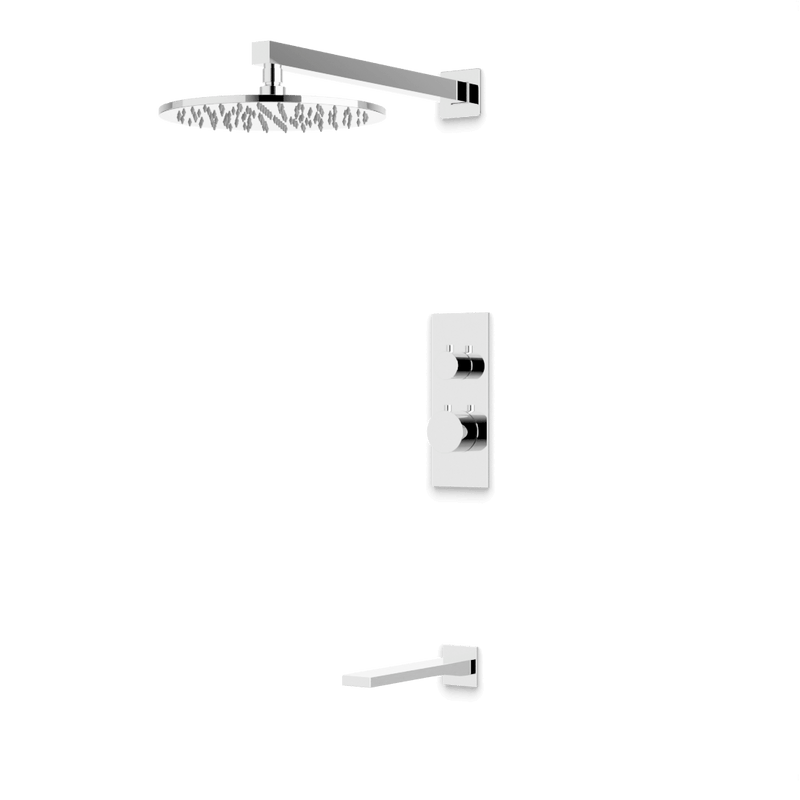 Artos PS145N Otella Thermostatic Shower Trim Kit with Tub Filler