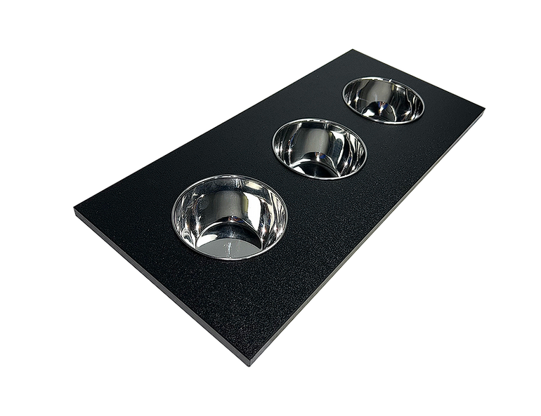 Nantucket sinks PS20B-RD3 Prep station 3 piece round condiment server