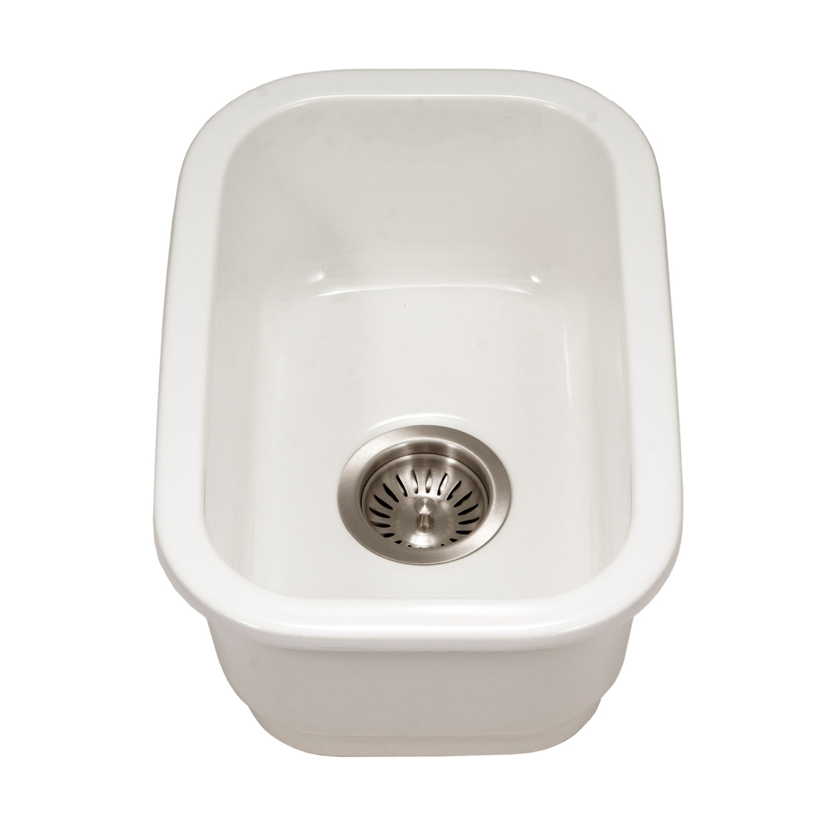 Houzer Platus Fireclay Undermount Single Bowl Bar Sink - Parent