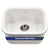 Houzer Platus Fireclay Undermount Single Bowl Bar Sink