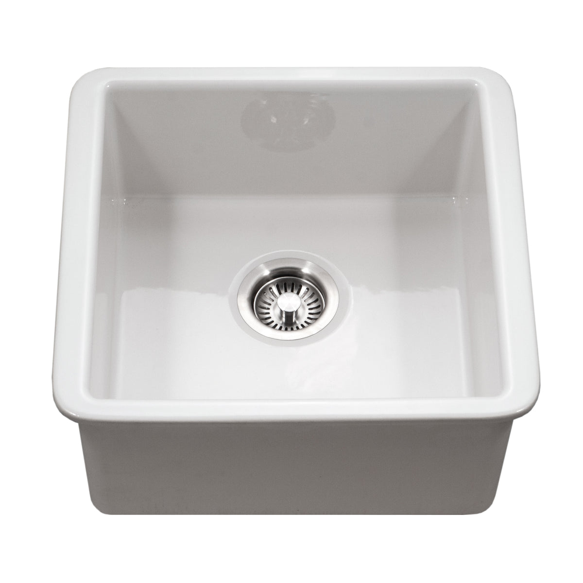 Houzer Platus Fireclay Undermount Single Bowl Bar Sink