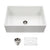 Houzer Platus Fireclay Apron Front Farmhouse Single Bowl Kitchen Sink
