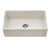 Houzer Platus Fireclay Apron Front Farmhouse Single Bowl Kitchen Sink
