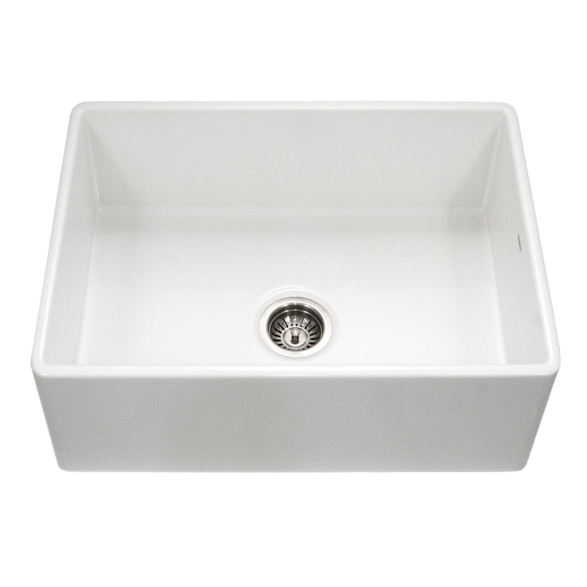 Houzer Platus Fireclay Apron Front Farmhouse Single Bowl Kitchen Sink