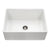 Houzer Platus Fireclay Apron Front Farmhouse Single Bowl Kitchen Sink