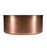 Thompson Traders PU-1708MA Antique Copper Napoli Renovation Kitchen Round Hammered Copper Prep Sink Antique Copper