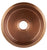 Thompson Traders PU-1708MA Antique Copper Napoli Renovation Kitchen Round Hammered Copper Prep Sink Antique Copper