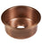 Thompson Traders PU-1708MA Antique Copper Napoli Renovation Kitchen Round Hammered Copper Prep Sink Antique Copper