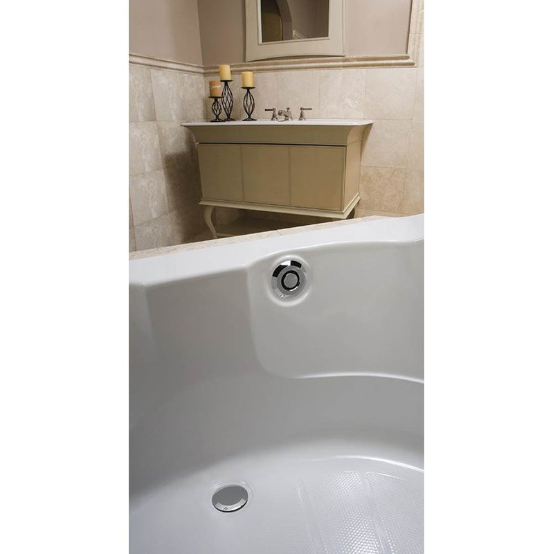 Geberit 151.602.21.1 Bathtub Drain With Push Actuation Pushcontrol, 17-24 Pp, With Ready-To-Fit-Set Trim Kit