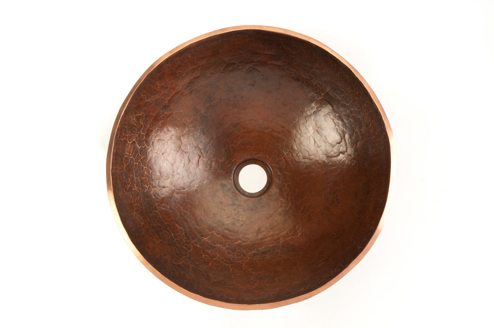 Premier Round Old World Copper Vessel Sink PV16RDB