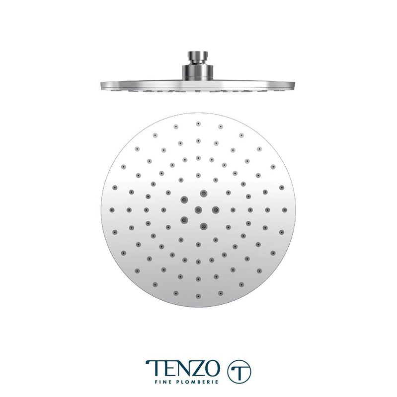 Tenzo PVTS-09-R2-CR Air Boost Shower Head Round 23CM PVC 2MM Chrome