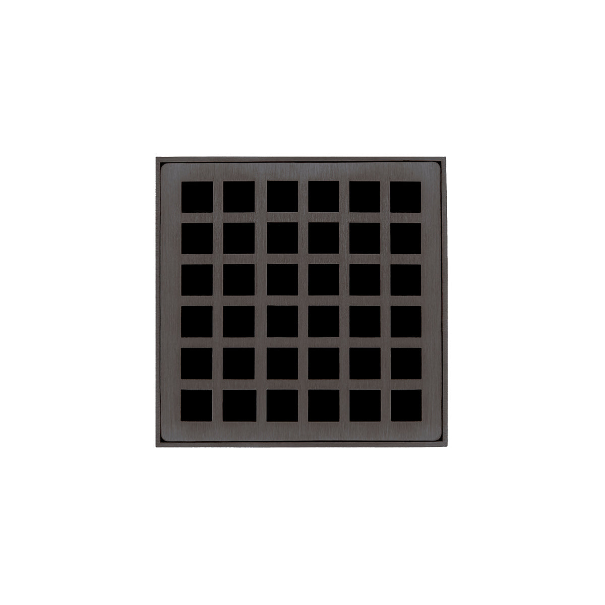 Infinity Drain QDB 4-P 4” x 4” QD 4 - Strainer - Lines Pattern & 2" Throat w/PVC Bonded Flange 2”, 3”, & 4” Outlet