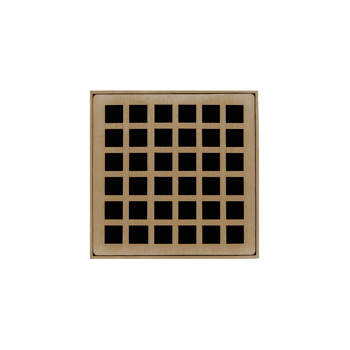 Infinity Drain QDB 4-P 4” x 4” QD 4 - Strainer - Lines Pattern & 2" Throat w/PVC Bonded Flange 2”, 3”, & 4” Outlet