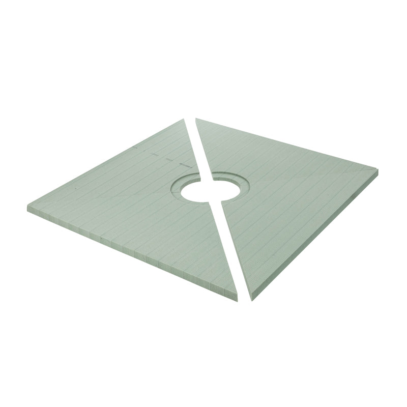 Quickdrain SDP4848SA Square Drain Shower Pan 48X48N Small Flange Ada