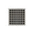 Infinity Drain QD 5-2I 5” x 5” QD 5 - Strainer - Squares Pattern & 2" Throat w/Cast Iron Drain Body 2” Outlet