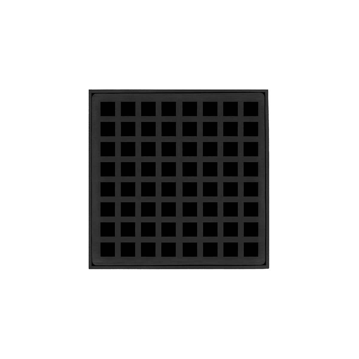 Infinity Drain QD 5-2P 5” x 5” QD 5 - Strainer - Squares Pattern & 2" Throat w/PVC Drain Body 2” Outlet