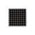 Infinity Drain QD 5-2P 5” x 5” QD 5 - Strainer - Squares Pattern & 2" Throat w/PVC Drain Body 2” Outlet