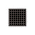 Infinity Drain QD 5-3I 5” x 5” QD 5 - Strainer - Squares Pattern & 4" Throat w/Cast Iron Drain Body 3” Outlet