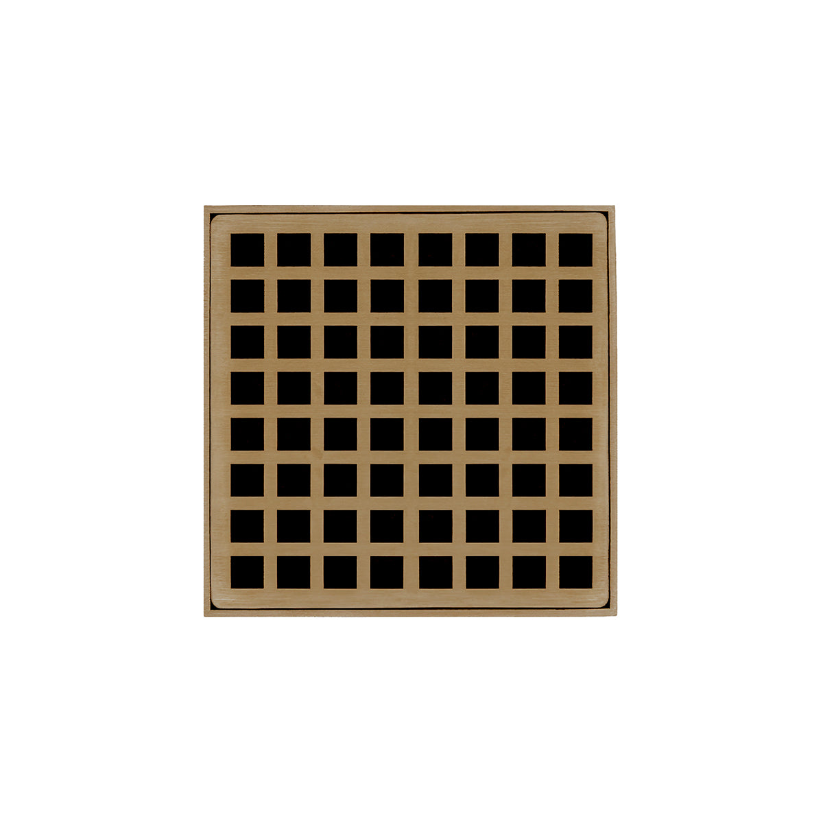 Infinity Drain QD 5-3P 5” x 5” QD 5 - Strainer - Squares Pattern & 4" Throat w/PVC Drain Body 3” Outlet
