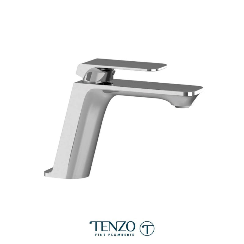 Tenzo QU11-P-CR Quantum Single Hole Lavatory Faucet Chrome With Drain