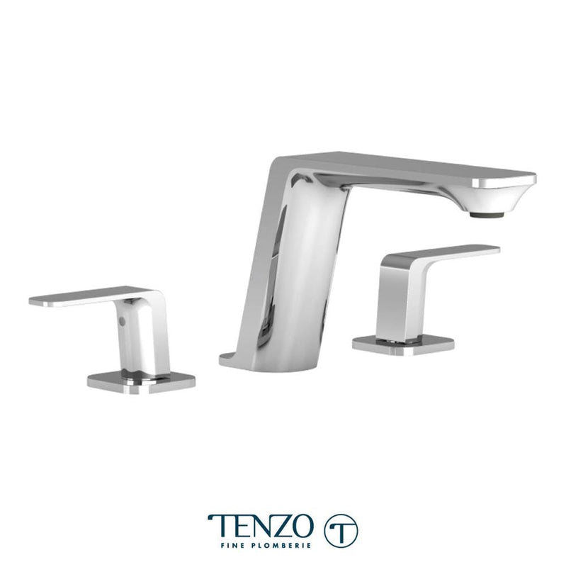 Tenzo QU13-P-CR Quantum 8" Lavatory Faucet Chrome With Drain