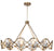 Crystorama QUI-7629-DT Quincy 10 Light Chandelier - Distressed Twilight