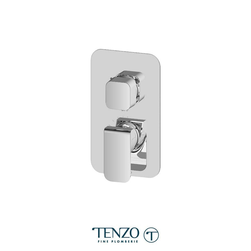 Tenzo QUPB32-CR Quantum T-Box Valve 2 Functions Pressure Balance Chrome Finish