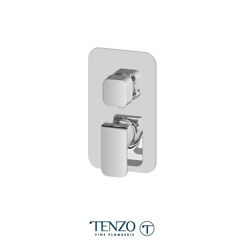 Tenzo QUPB33-CR Quantum T-Box Valve 3 Functions Pressure Balance Chrome Finish