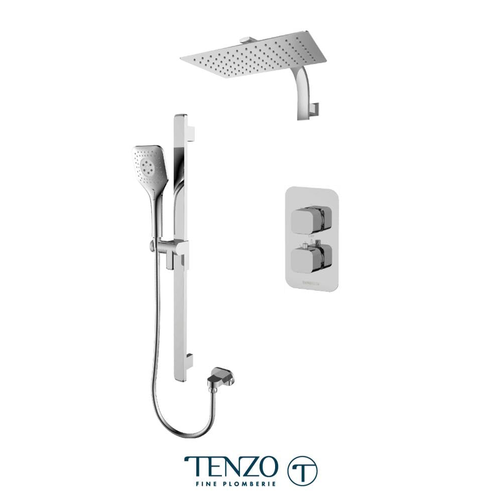 Tenzo QUT32-20119-CR Quantum T-Box Kit 2 Functions Thermo Chrome Finish