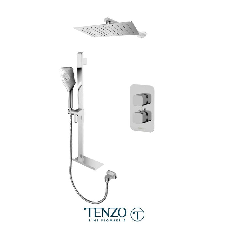 Tenzo QUT32-20310-CR Quantum T-Box Kit 2 Functions Thermo Chrome Finish