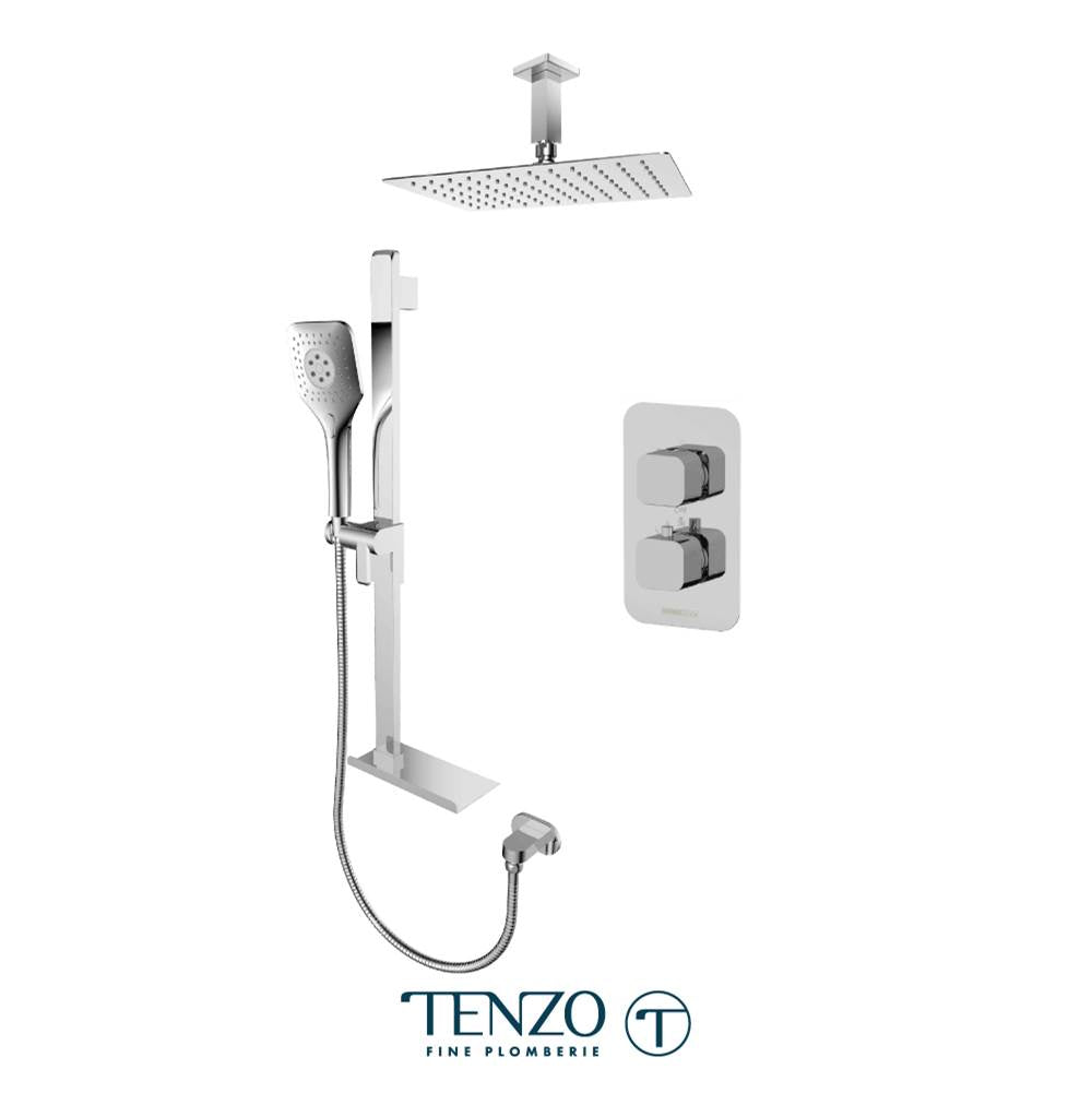 Tenzo QUT32-21330-CR Quantum T-Box Kit 2 Functions Thermo Chrome Finish