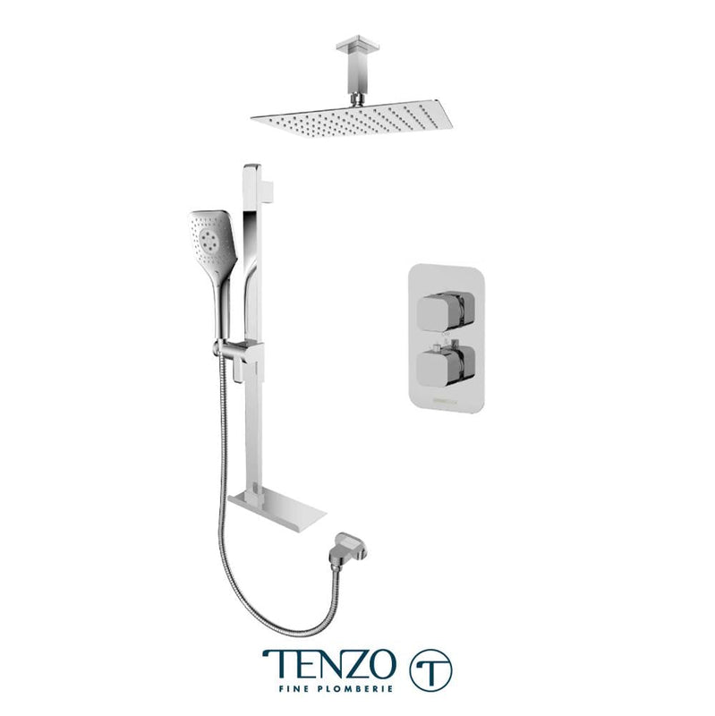 Tenzo QUT32-21330-CR Quantum T-Box Kit 2 Functions Thermo Chrome Finish