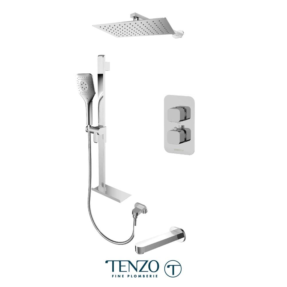 Tenzo QUT33-503115-CR Quantum T-Box Kit 3 Functions Thermo Chrome Finish