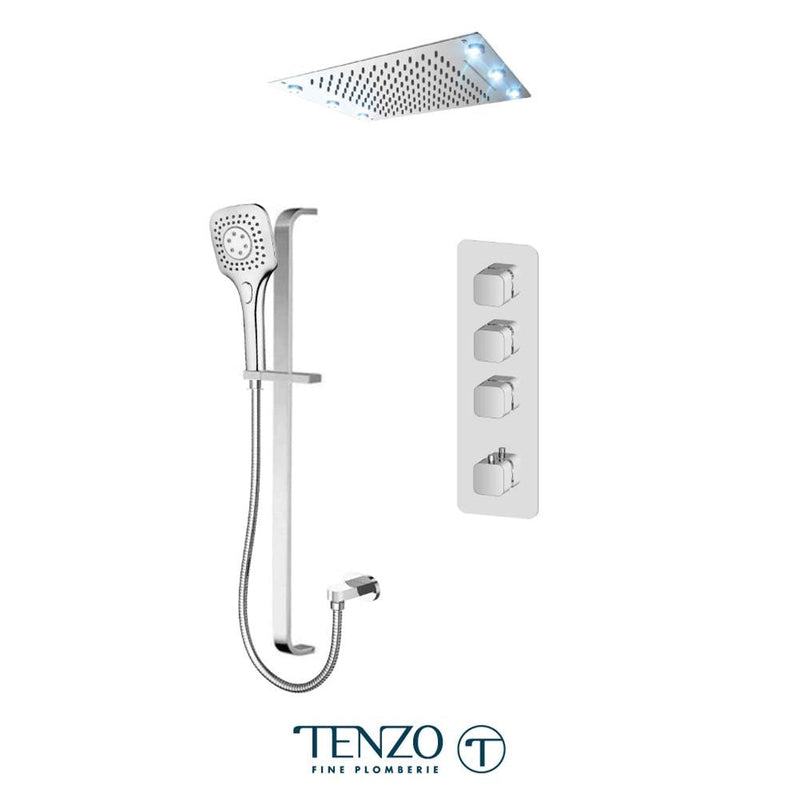 Tenzo QUT43-55244-CR Quantum Extenza Kit 3 Functions Thermo Chrome Finish