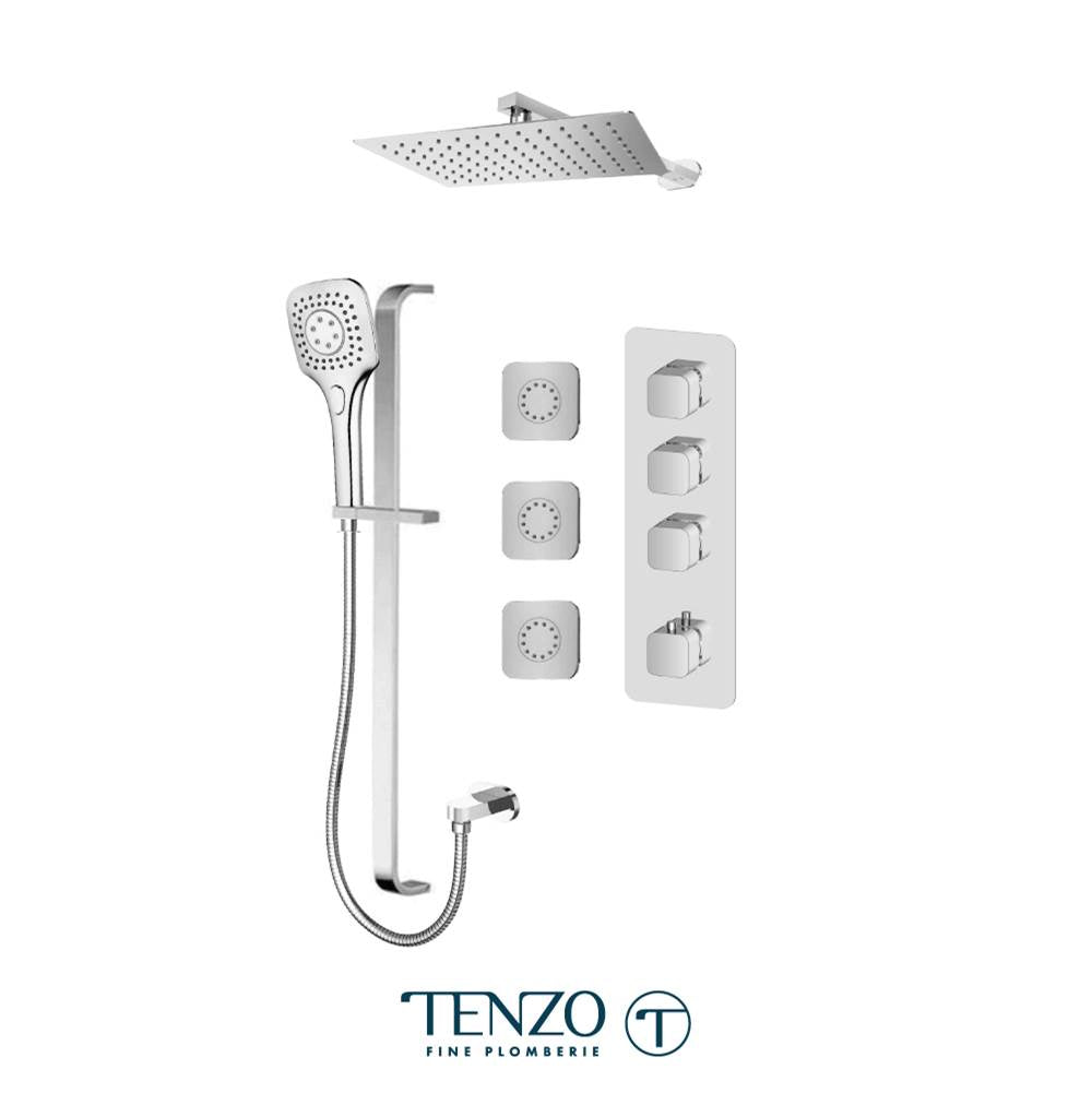 Tenzo QUT43-572158-CR Quantum Extenza Kit 3 Functions Thermo Chrome Finish