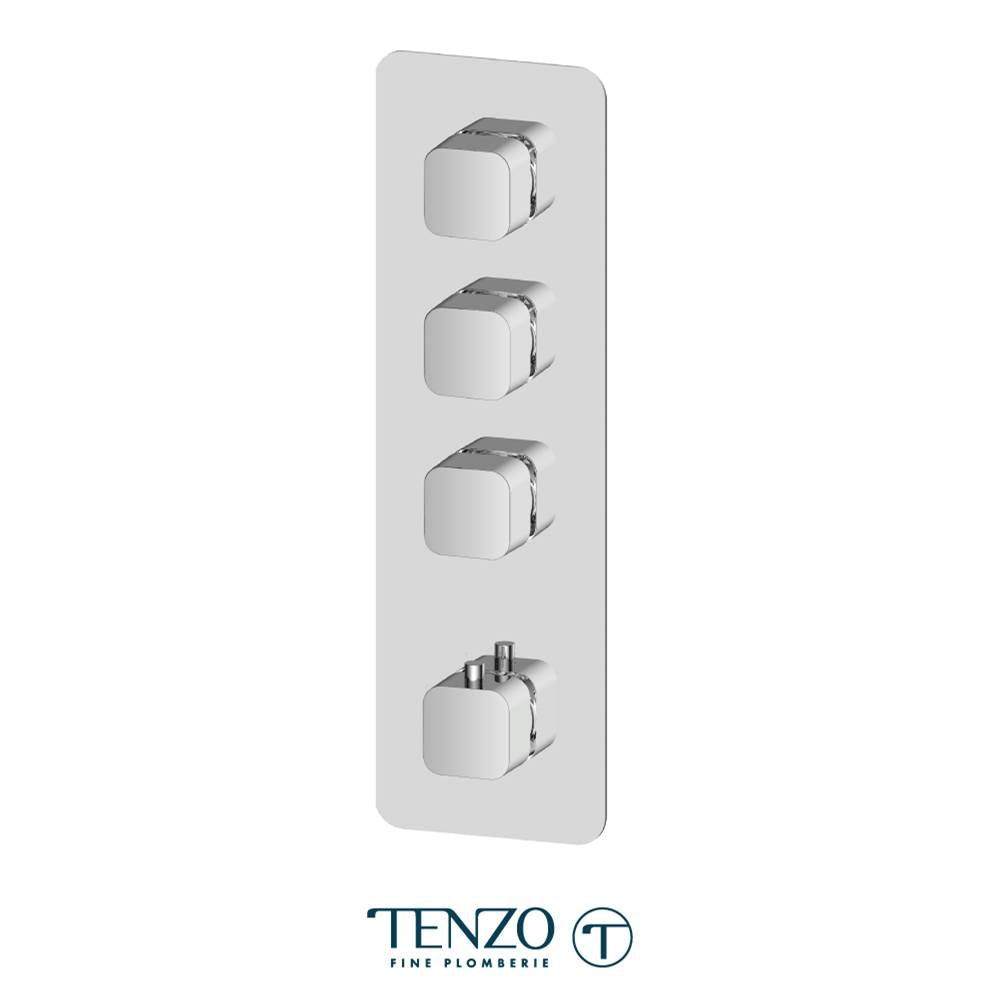 Tenzo QUT43-CR Extenza Valve Quantum Thermo. 3 Functions Chrome