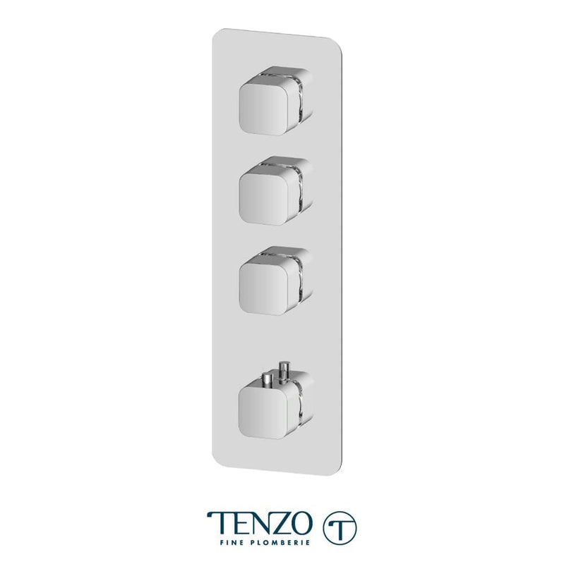 Tenzo QUT43-CR Extenza Valve Quantum Thermo. 3 Functions Chrome