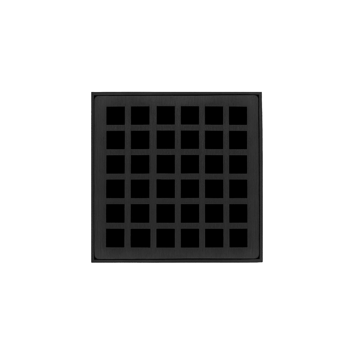 Infinity Drain Q 4 4” Strainer - Squares Pattern & 2" Throat for Q 4, QD 4, QDB 4