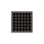 Infinity Drain Q 4 4” Strainer - Squares Pattern & 2" Throat for Q 4, QD 4, QDB 4