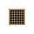 Infinity Drain Q 4 4” Strainer - Squares Pattern & 2" Throat for Q 4, QD 4, QDB 4