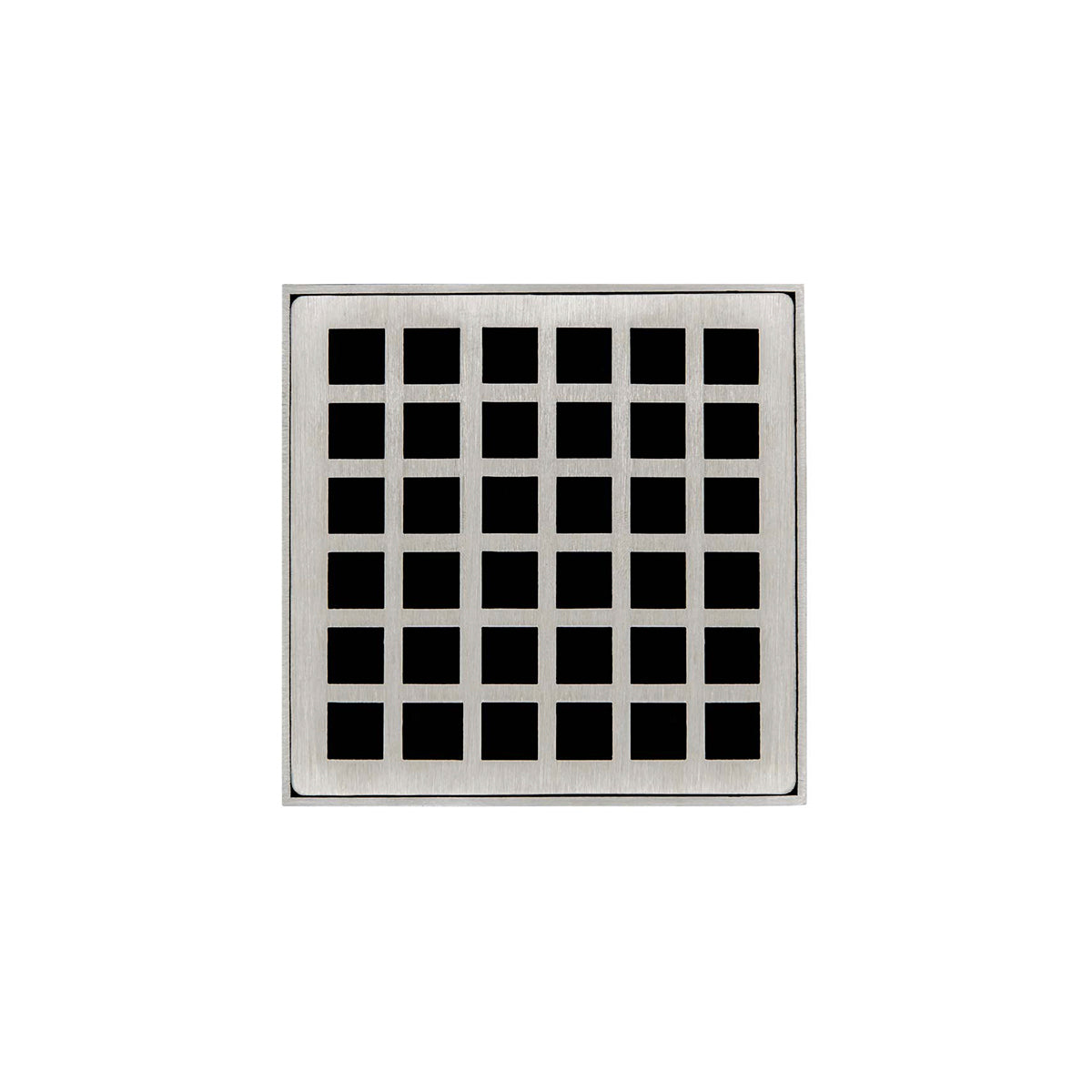 Infinity Drain Q 4 4” Strainer - Squares Pattern & 2" Throat for Q 4, QD 4, QDB 4
